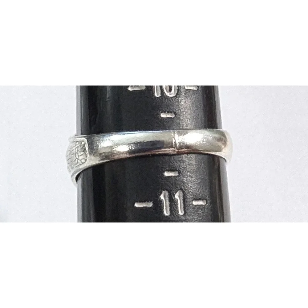 Silvertone Ring Size 10.5 10 1/2 Oval Green Cabachon Stone Mens Womens Large New